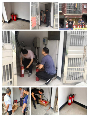 松木塘镇加强公共消防安全 为居民小区全面配备消防灭火器材